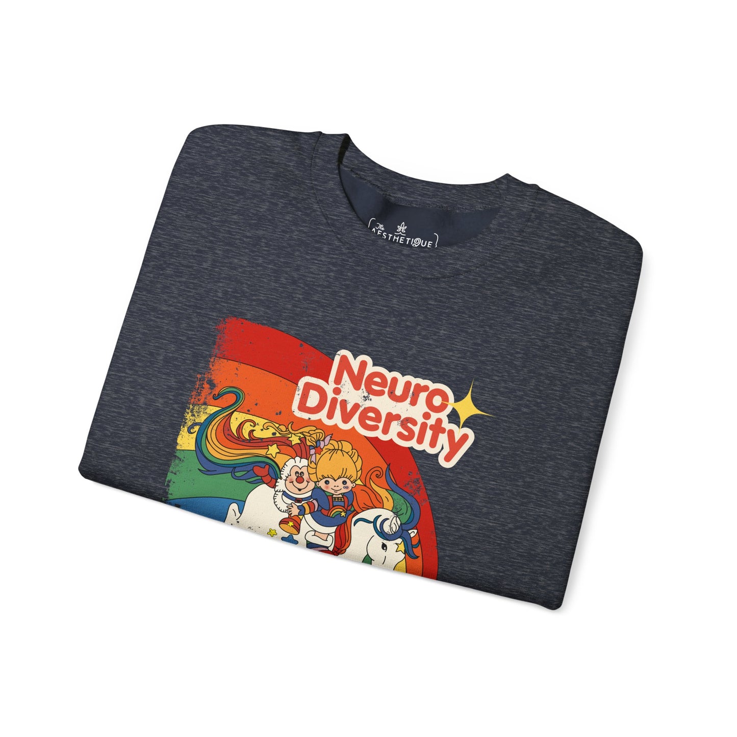Neurodiversity Spreads Color to the Earth - Adult Unisex Heavy Blend™ Crewneck Sweatshirt