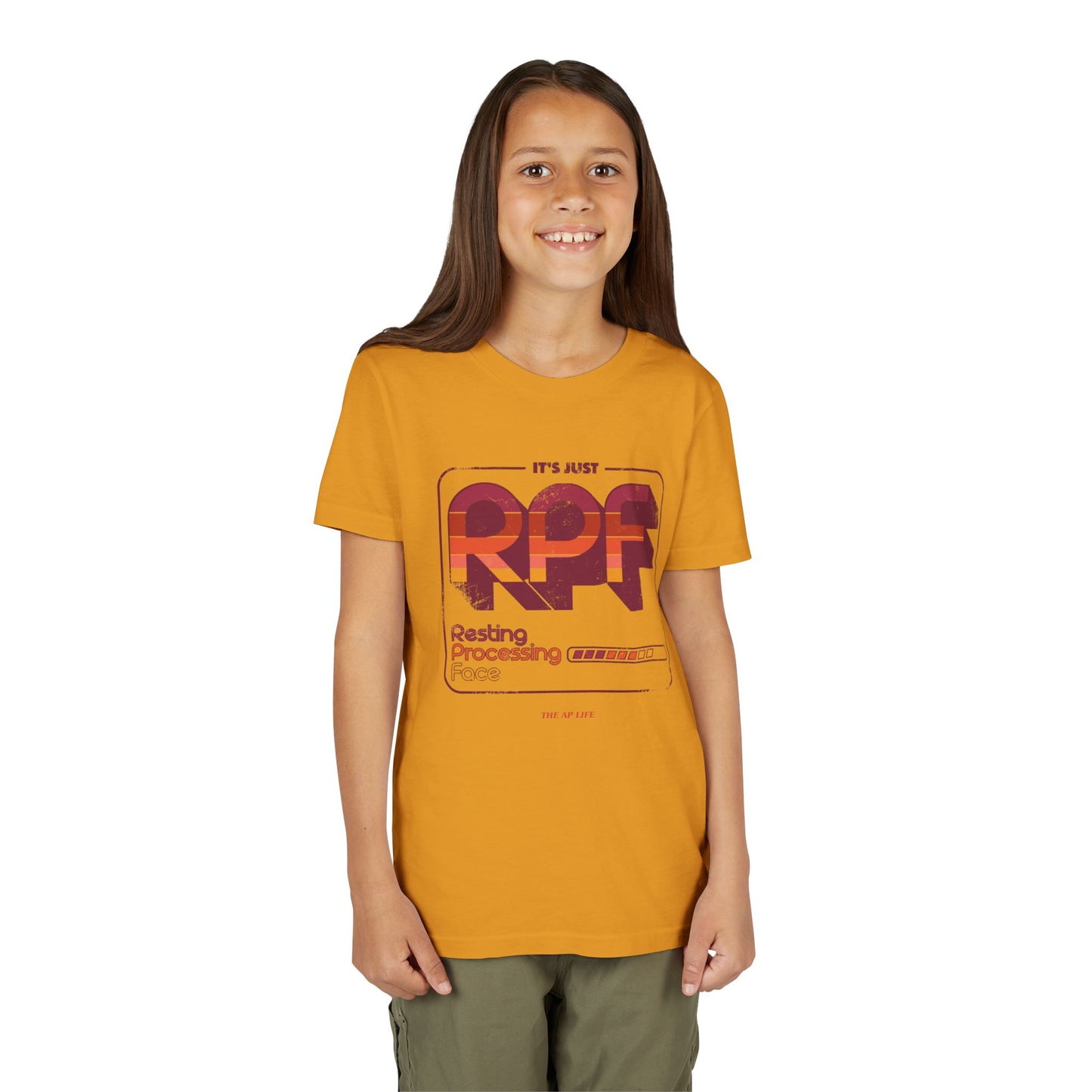 It's Just RPF - Resting Processing Face - Youth Unisex Short Sleeve Tee
