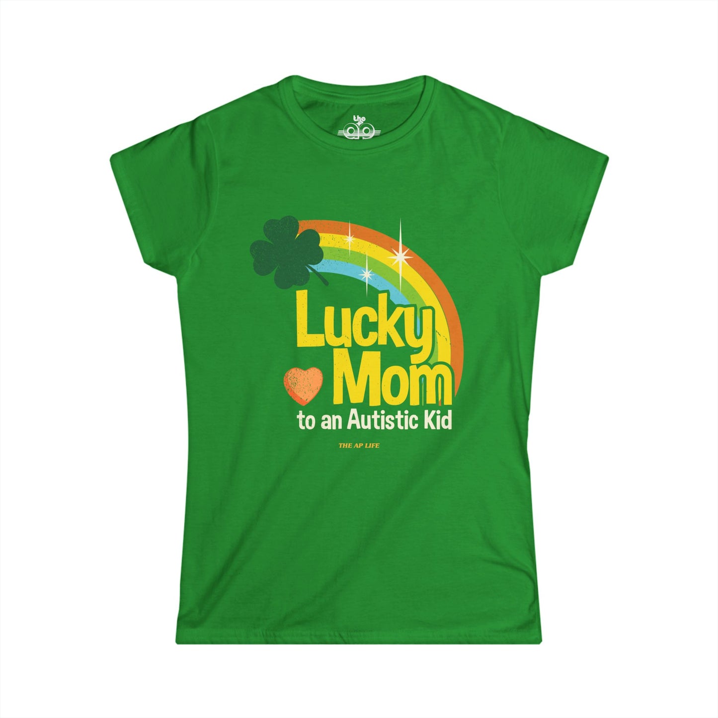Lucky Mom to an Autistic Kid - Women's Softstyle Tee