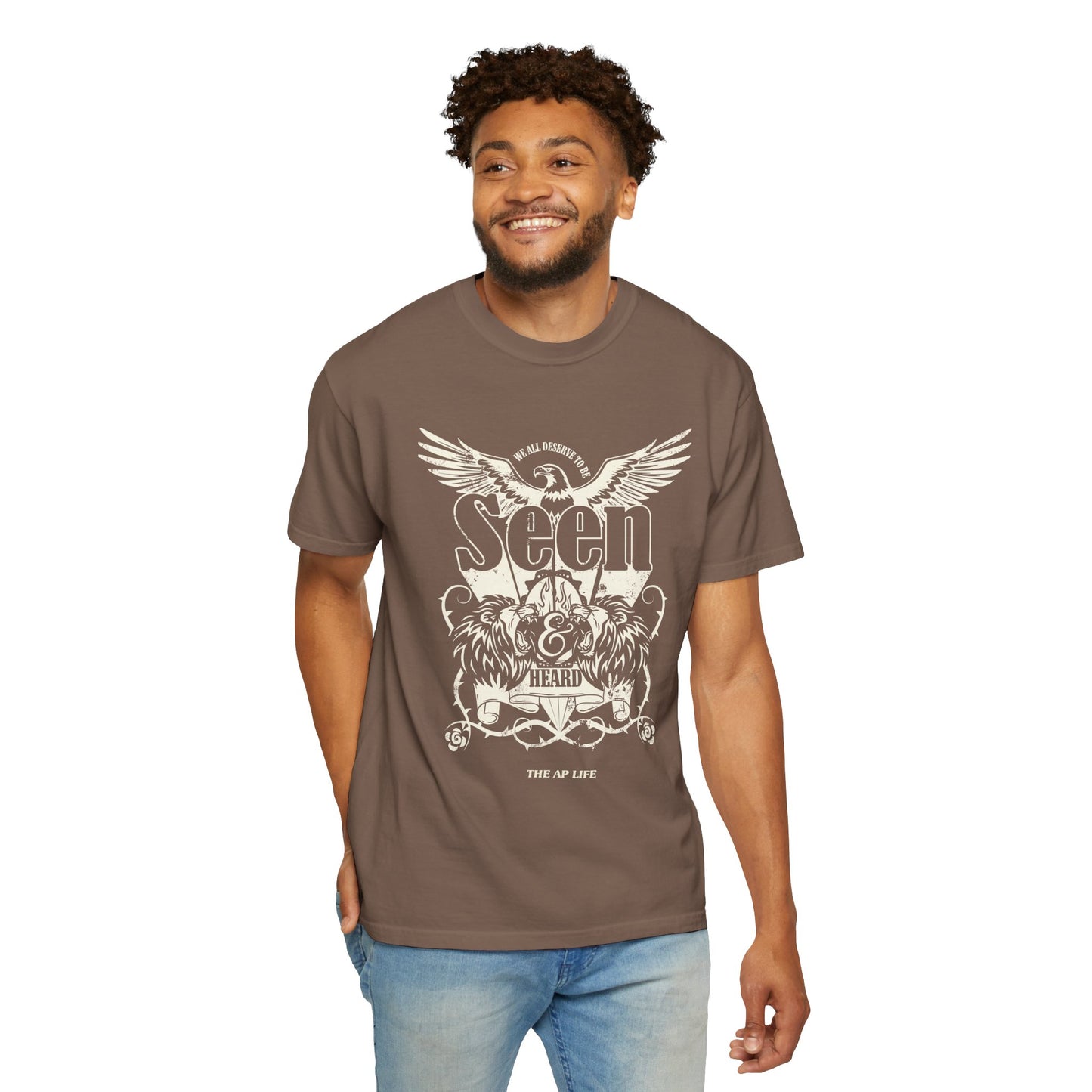 We All Deserve to be Seen & Heard - Adult Unisex Garment-Dyed T-shirt
