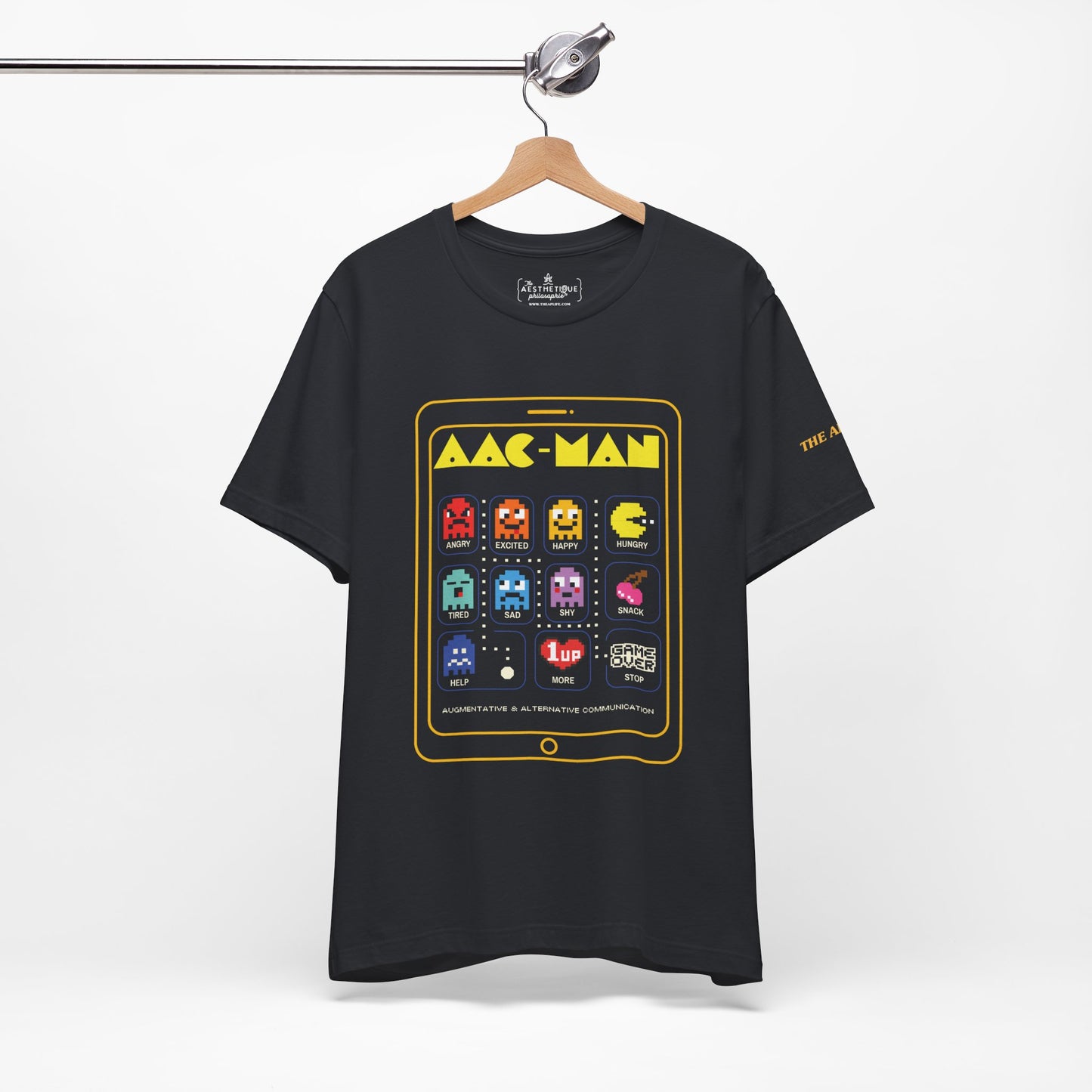 AAC Man - Communication - Retro Gaming Style - Adult Unisex Jersey Short Sleeve Tee