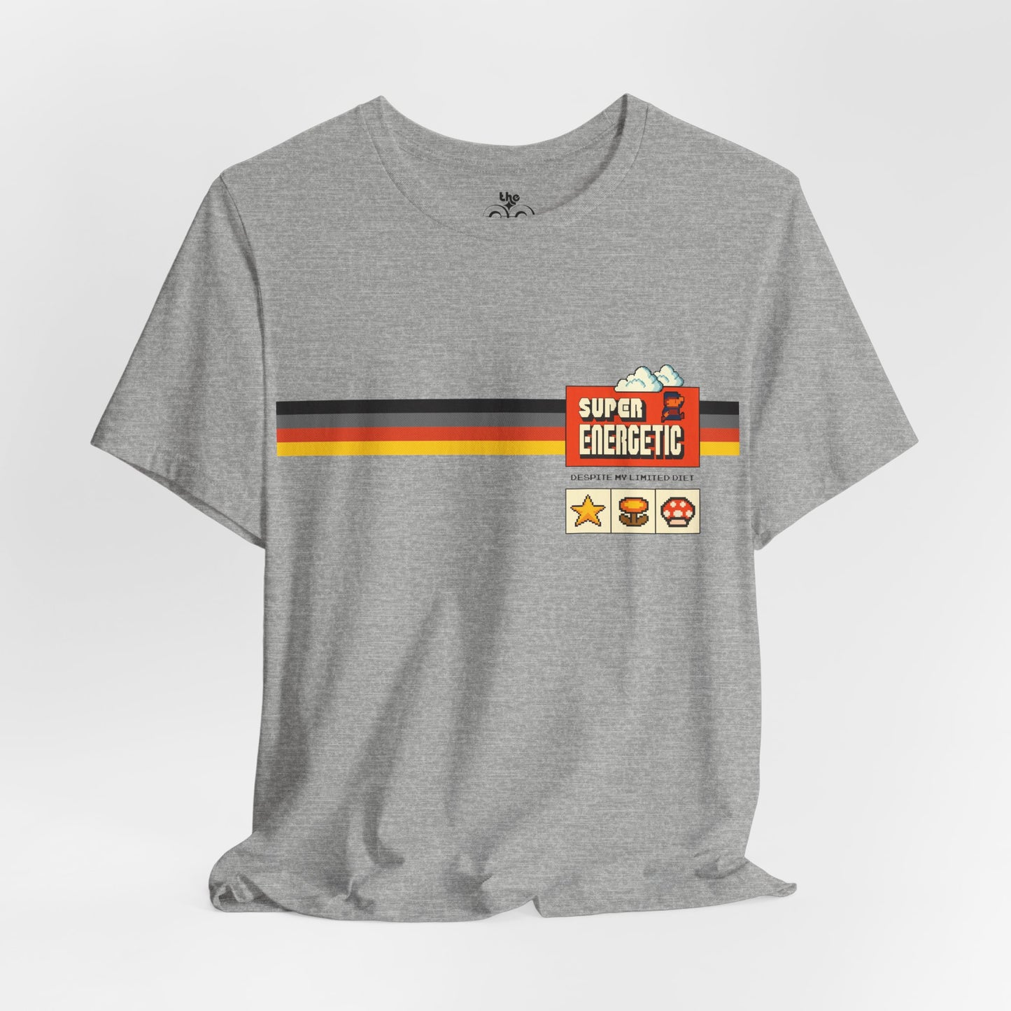 Super Energetic Despite My Limited Diet - Adult Unisex Jersey Short Sleeve Tee