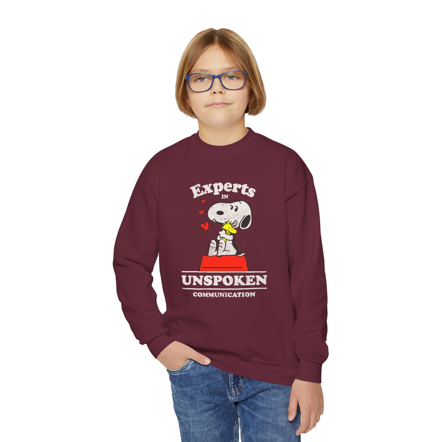 Experts in Unspoken Communication - Youth Crewneck Sweatshirt
