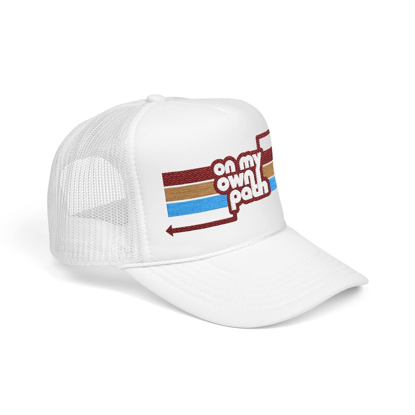On My Own Path - Adult Unisex Foam Trucker Hat (Embroidered)