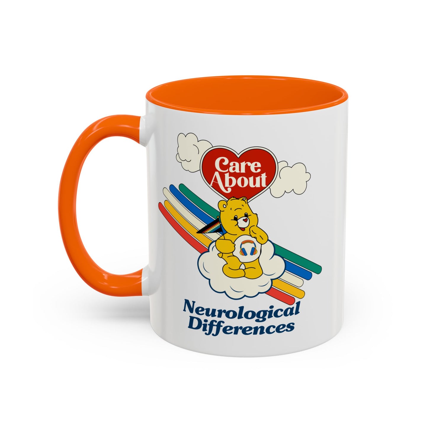 Care About Neurological Differences - Disability Rights - Accent Coffee Mug (11, 15oz)
