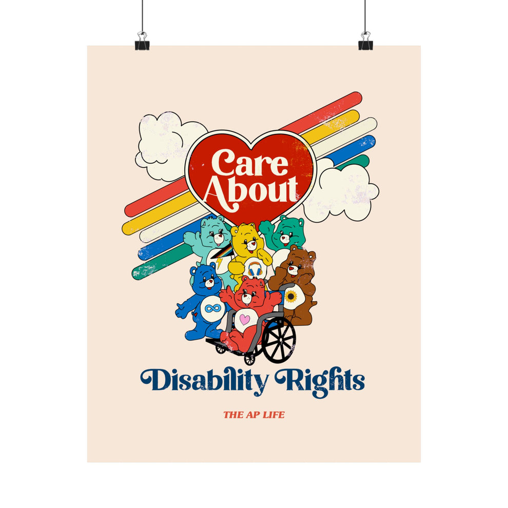Care About Disability Rights - Matte Vertical Poster – The Aesthetique ...