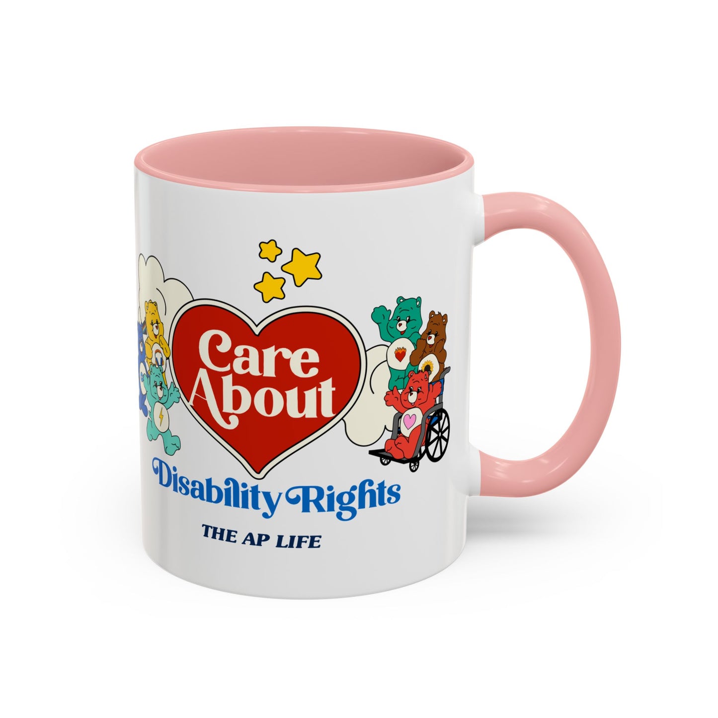 Care About Physical Disabilities - Disability Rights - Accent Coffee Mug (11, 15oz)