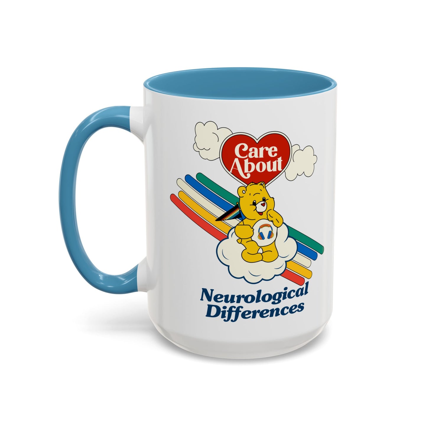 Care About Neurological Differences - Disability Rights - Accent Coffee Mug (11, 15oz)