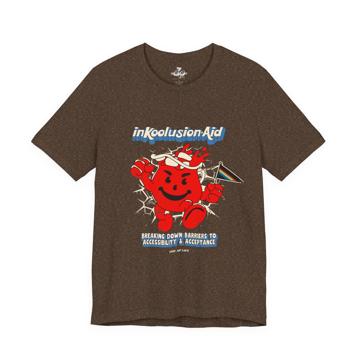 InKoolusion Aid - Breaking Down Barriers to Accessibility & Acceptance - Disability Rights - Adult Unisex Jersey Short Sleeve Tee