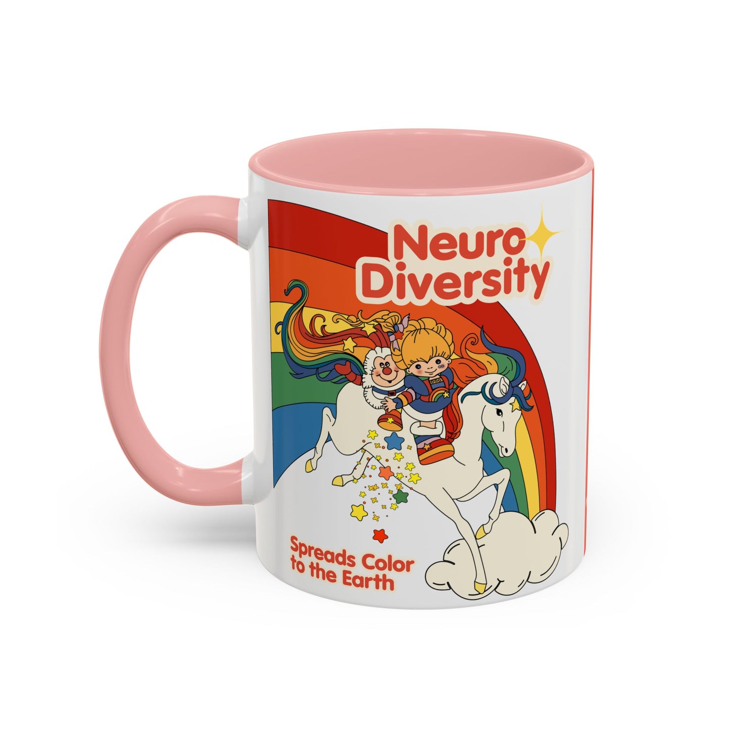 Neurodiversity Spreads Color to the Earth - Accent Coffee Mug (11, 15oz)