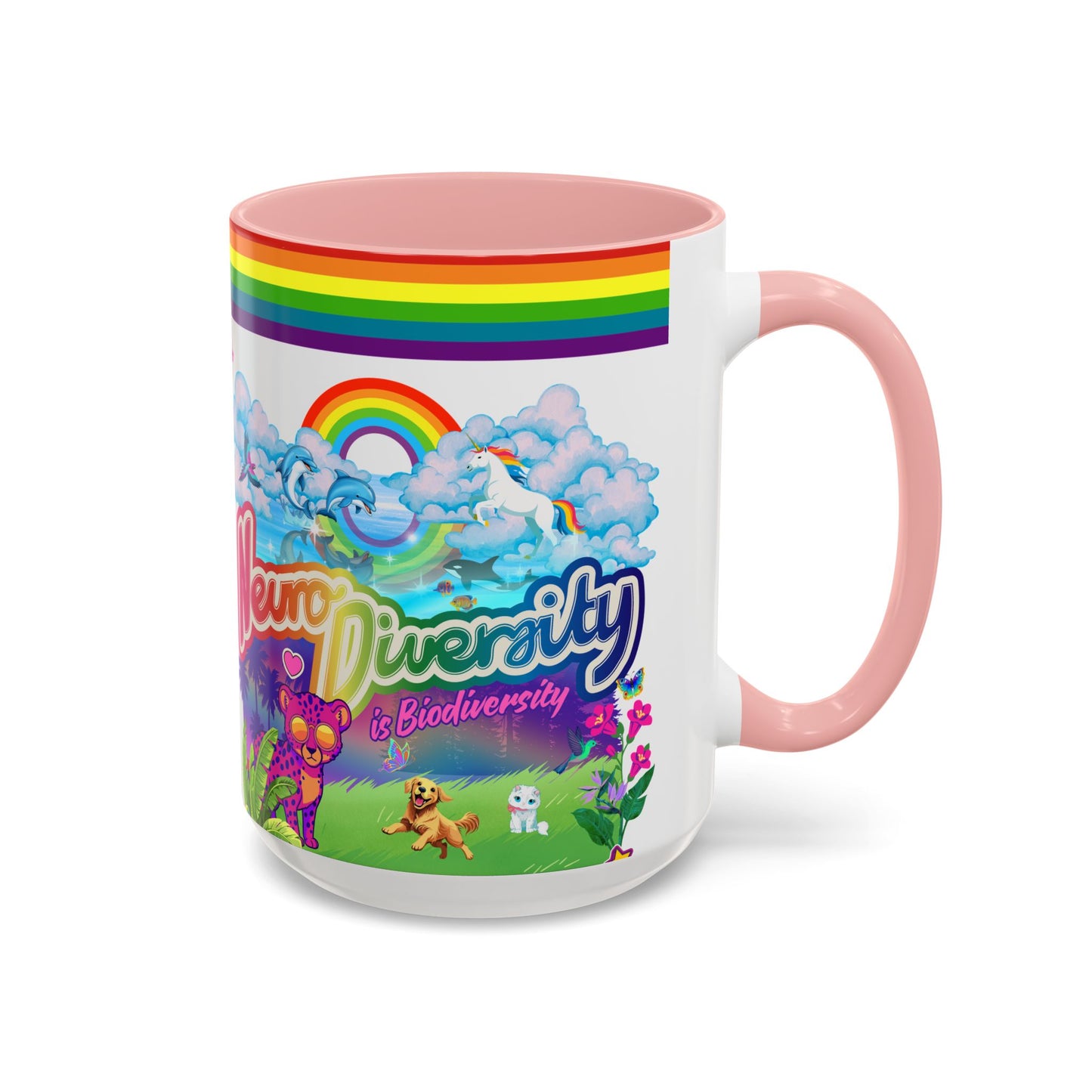 Neurodiversity is Biodiversity - Accent Coffee Mug (11, 15oz)