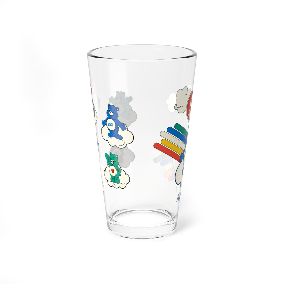 Care About Autism - Drinking Glass, 16oz
