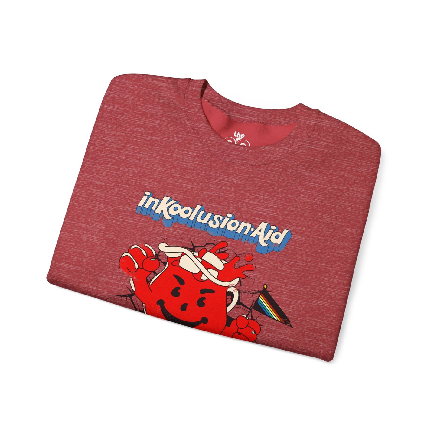 InKoolusion Aid - Breaking Down Barriers to Accessibility & Acceptance - Adult Unisex Heavy Blend™ Crewneck Sweatshirt