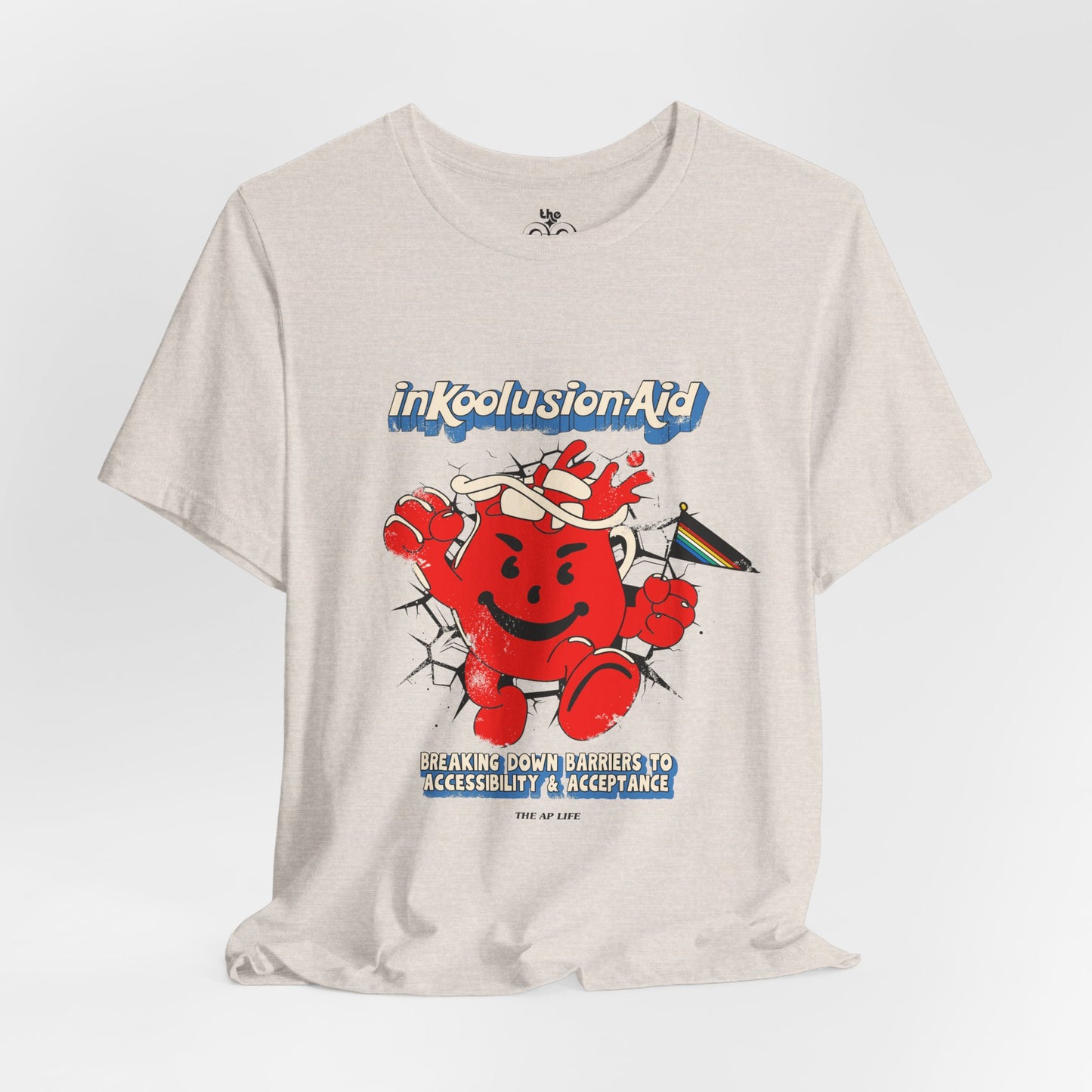 InKoolusion Aid - Breaking Down Barriers to Accessibility & Acceptance - Disability Rights - Adult Unisex Jersey Short Sleeve Tee