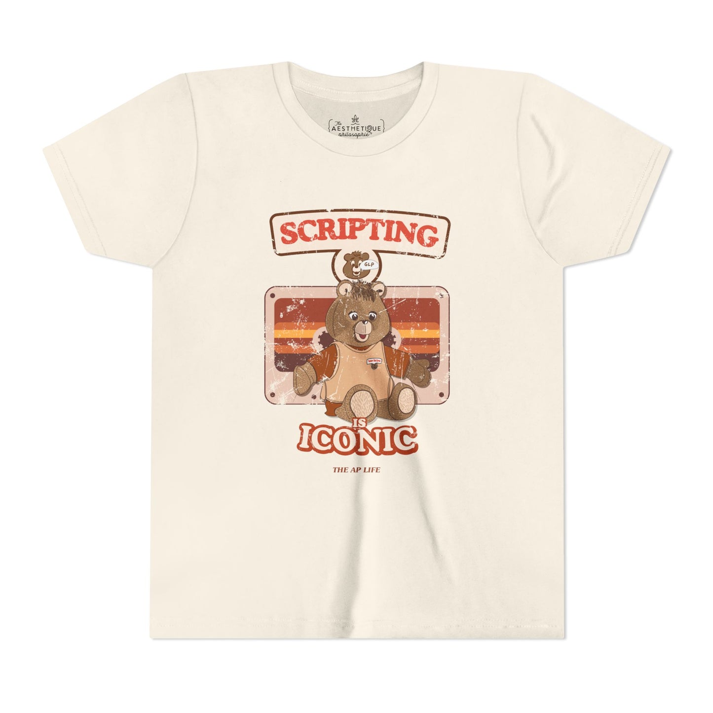 Scripting is Iconic - GLP - Teddy RecSpin - Youth Unisex Jersey Tee