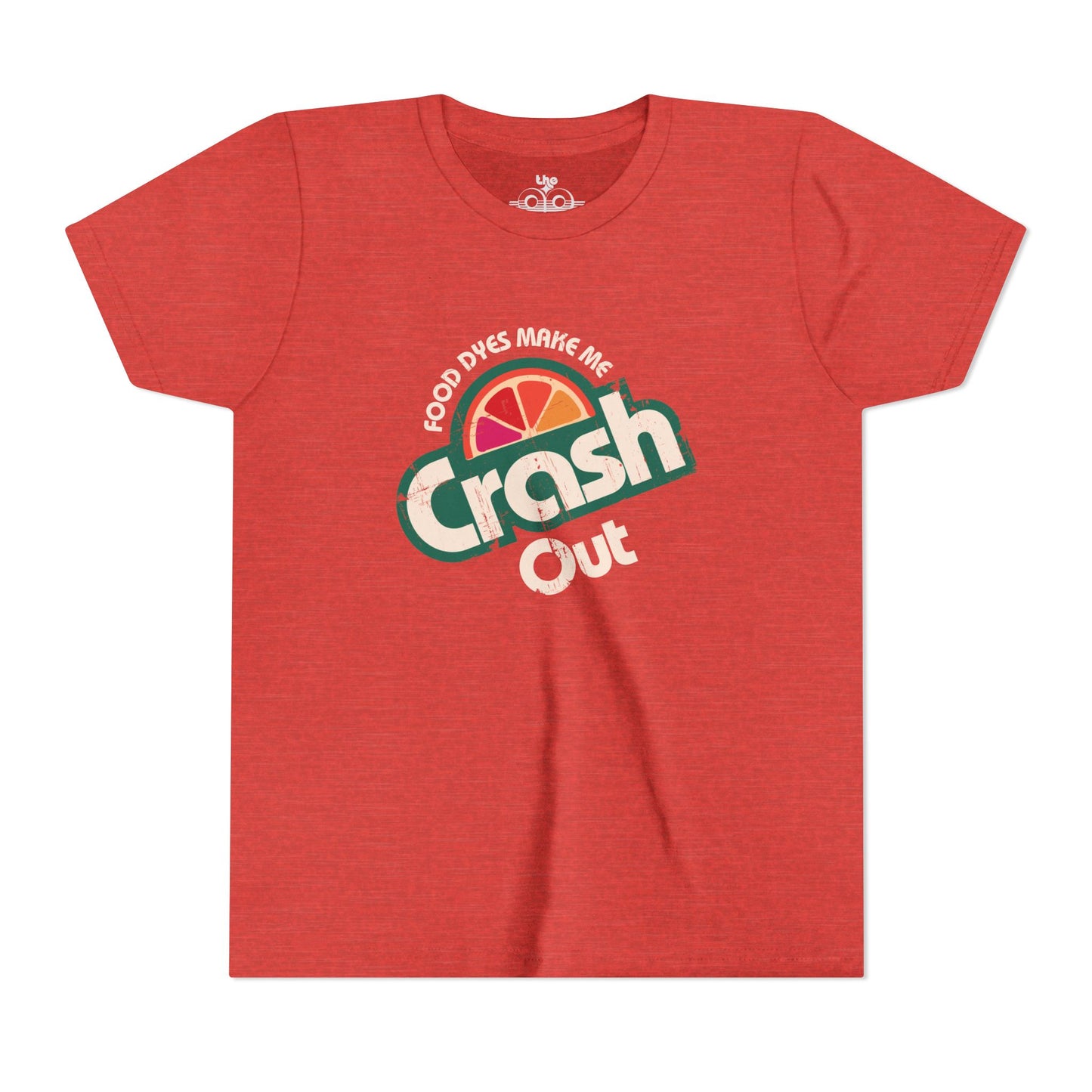 Food Dyes Make Me Crash Out - Unisex Youth Short Sleeve Tee