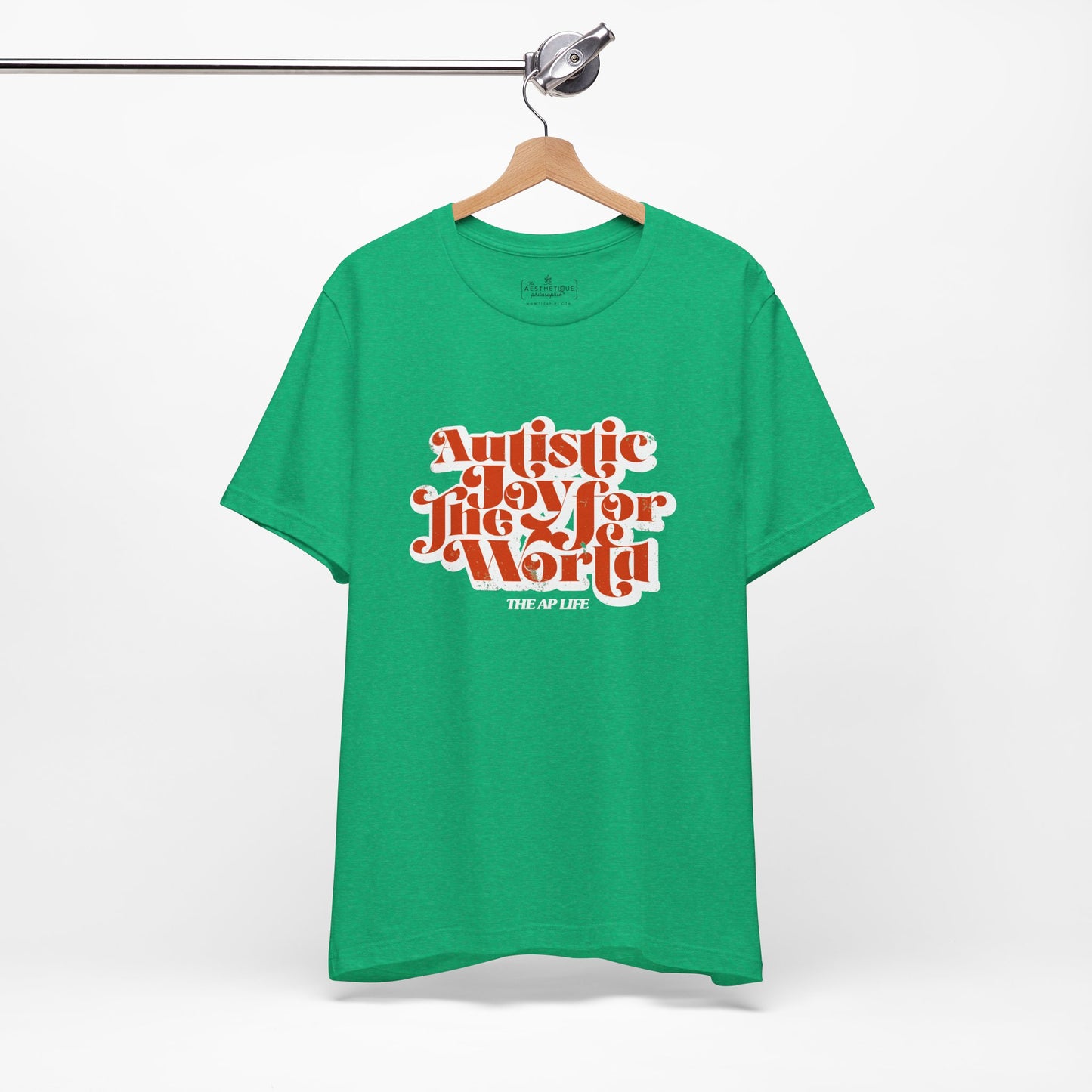 Autistic Joy for the World - Seasonal Style - Unisex Jersey Short Sleeve Tee