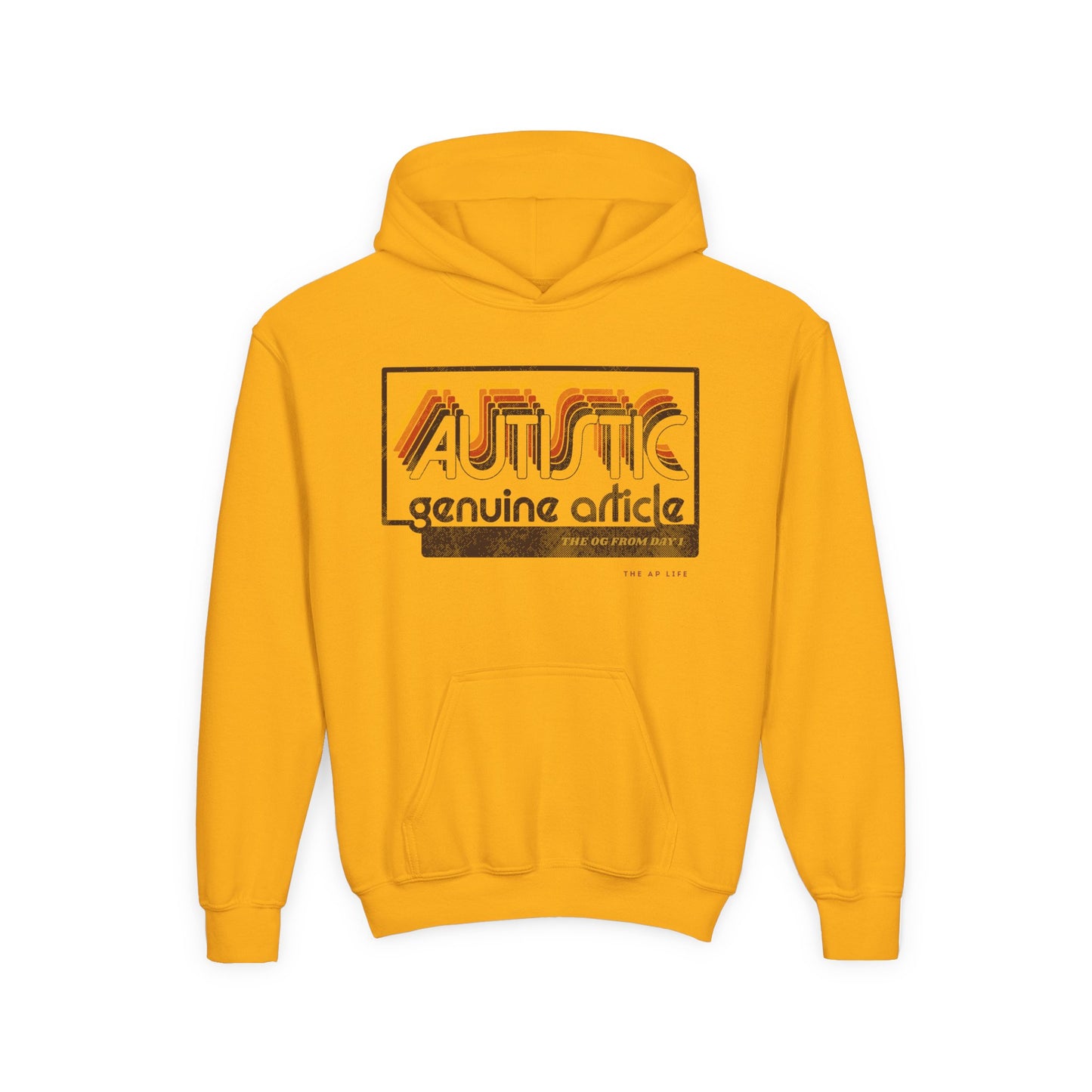 Autistic - Genuine Article - The OG Since Day 1 - Youth Unisex Hoodie
