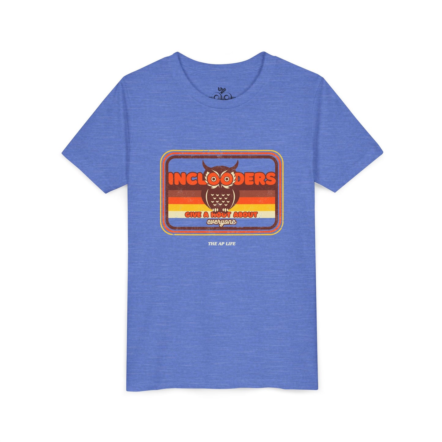Inclooders Give a Hoot About Everyone - Unisex Youth Short Sleeve Tee