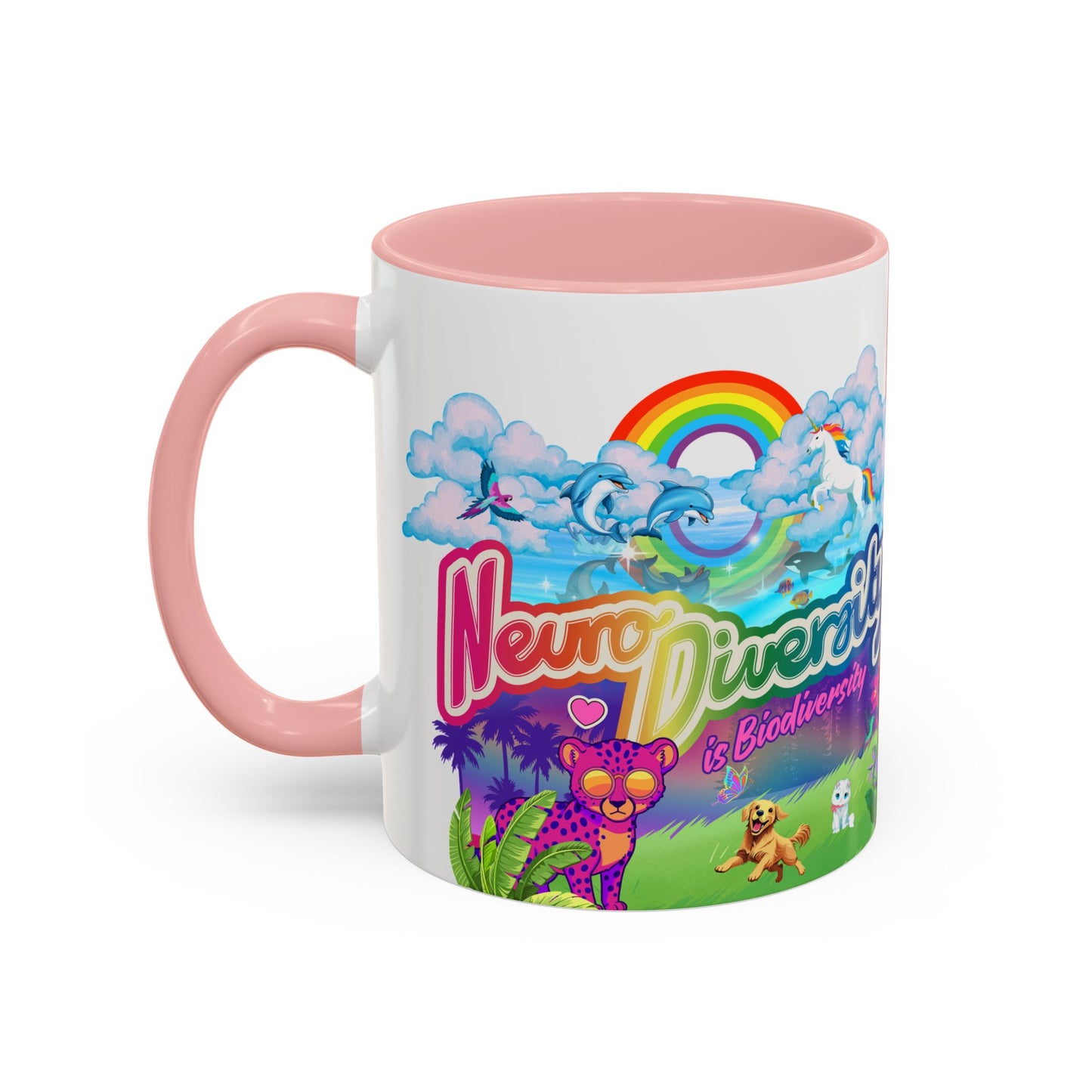 Neurodiversity is Biodiversity - Accent Coffee Mug (11, 15oz)