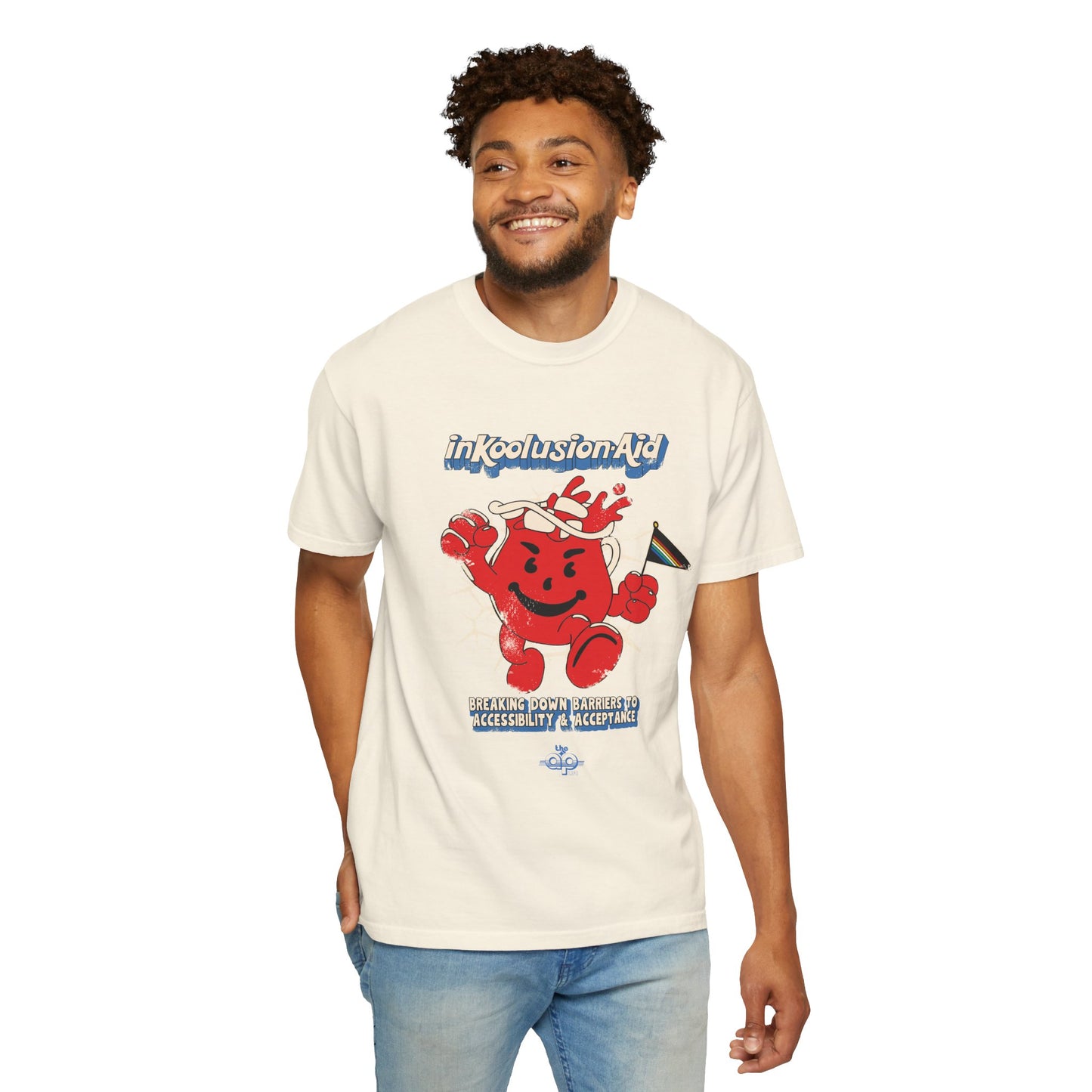 InKoolusion Aid - Breaking Down Barriers to Accessibility & Acceptance - Unisex Garment-Dyed T-shirt