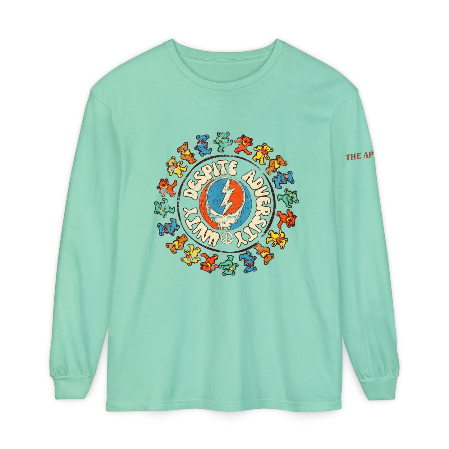 Unity Despite Adversity - Unisex Garment-dyed Long Sleeve T-Shirt