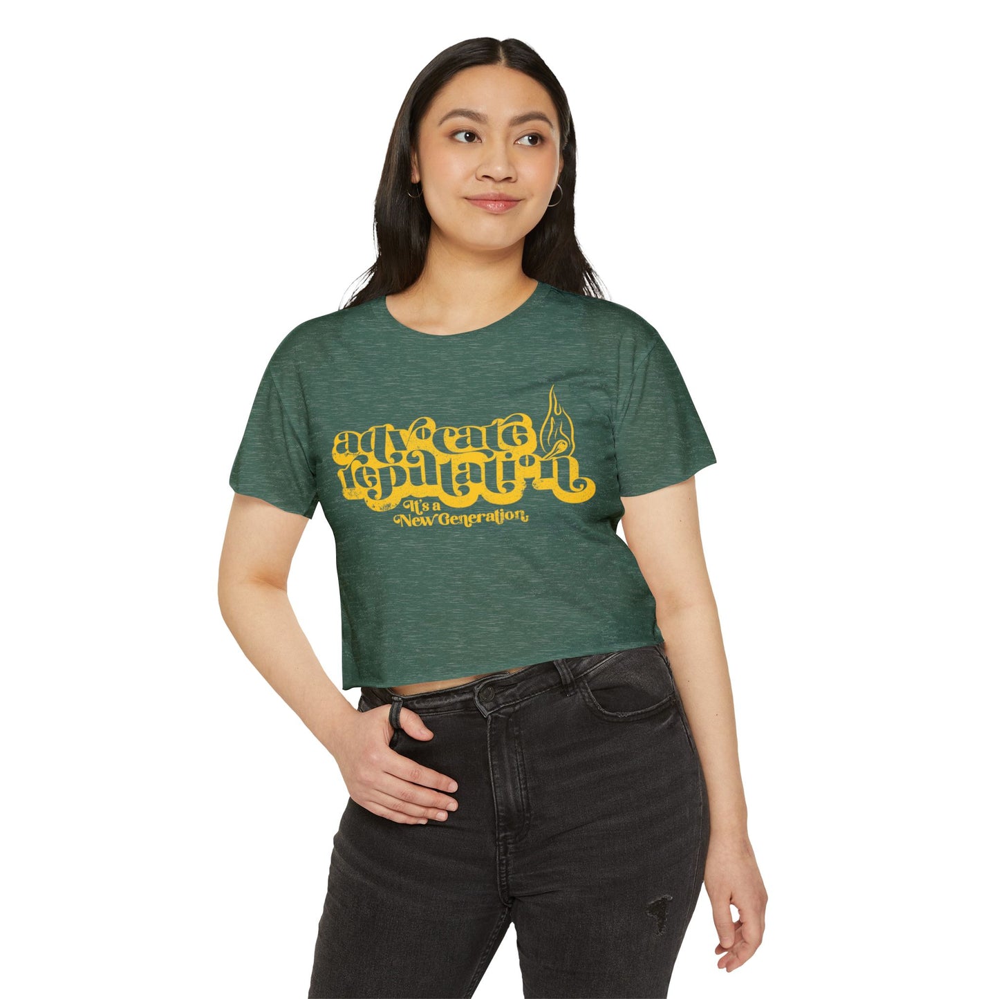 Advocate Reputation - It's a New Generation - Women's Crop Top Tee