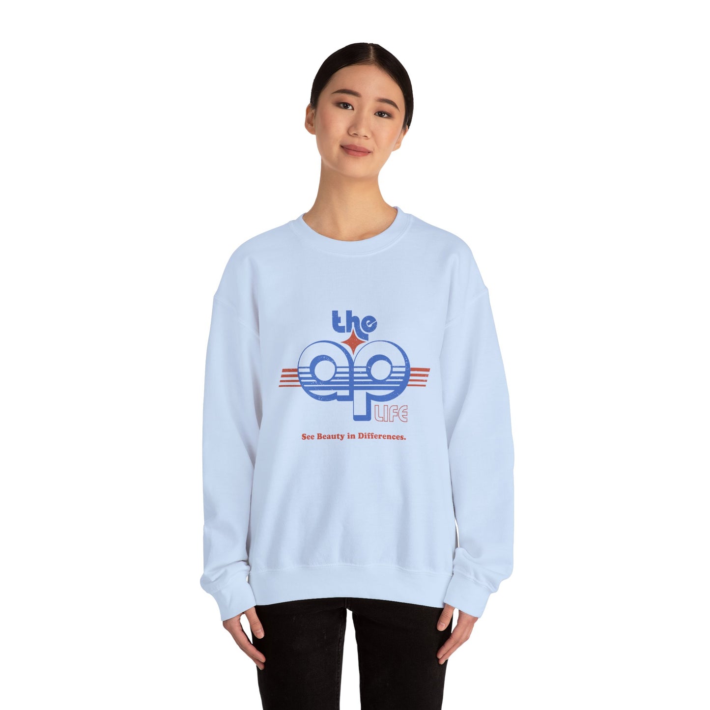 The AP Life - See Beauty in Differences - Adult Unisex Heavy Blend™ Crewneck Sweatshirt