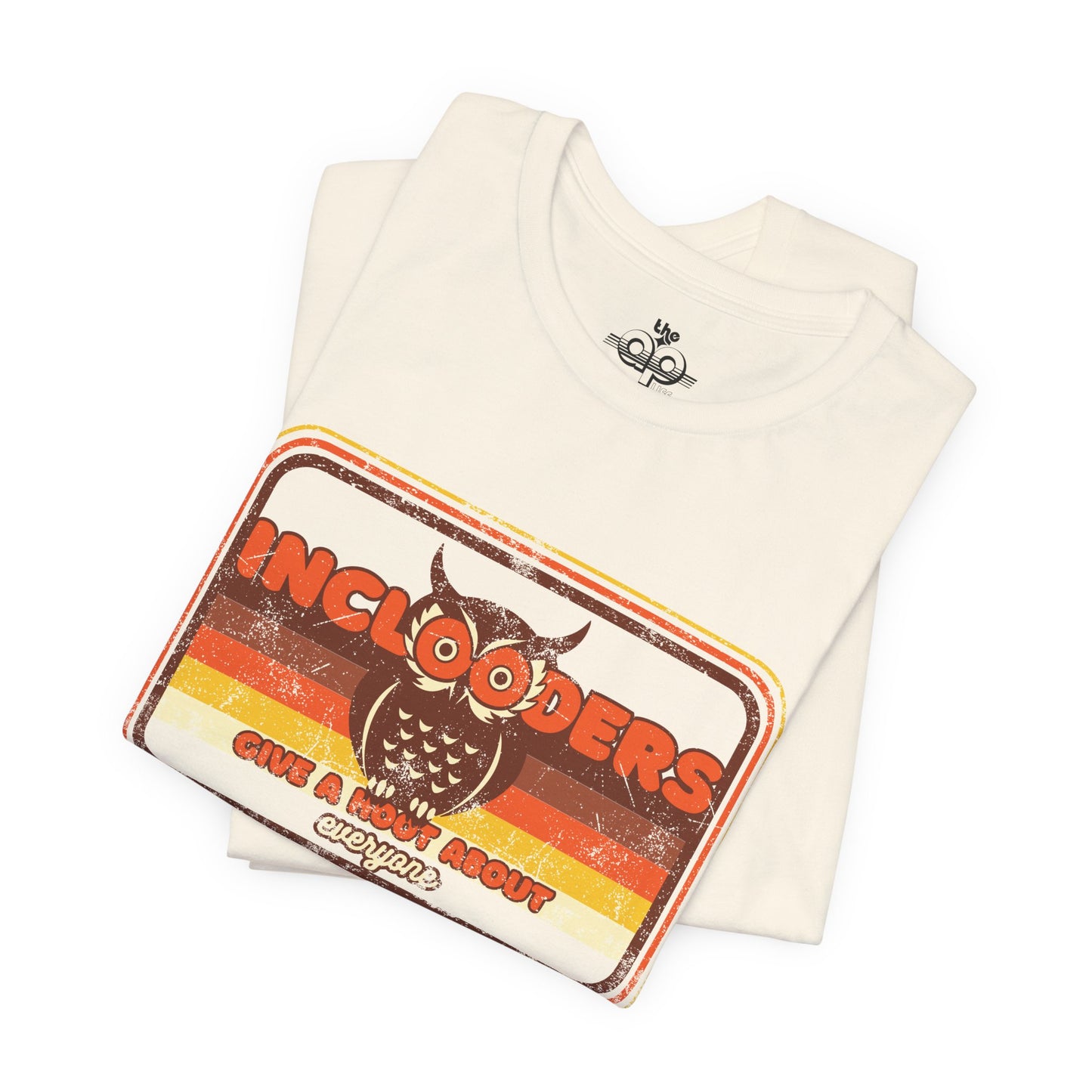 Inclooders Give a Hoot About Everyone - Adult Unisex Jersey Short Sleeve Tee