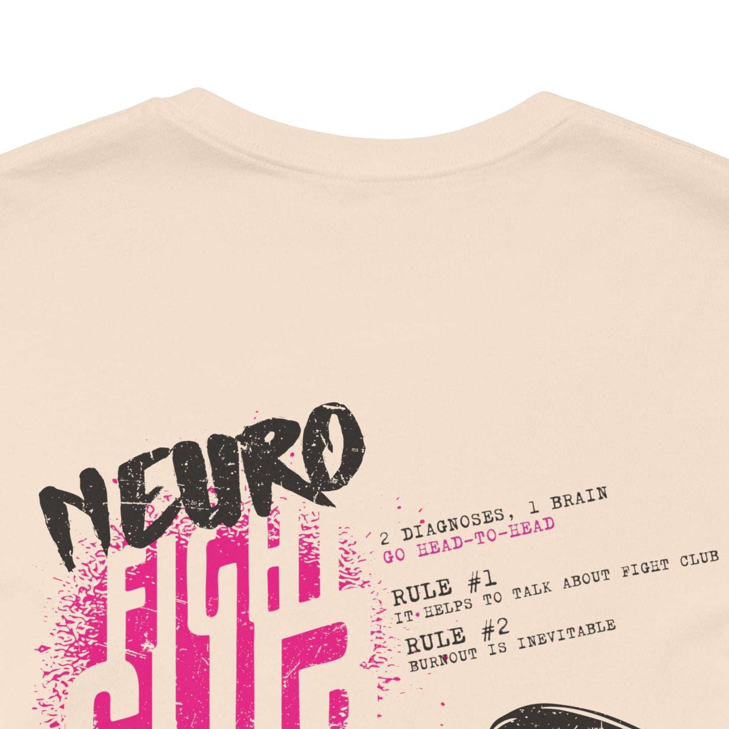 Neuro Fight Club - AuDHD - Patrick Casale - Adult Unisex Jersey Tee (Ships Internationally)