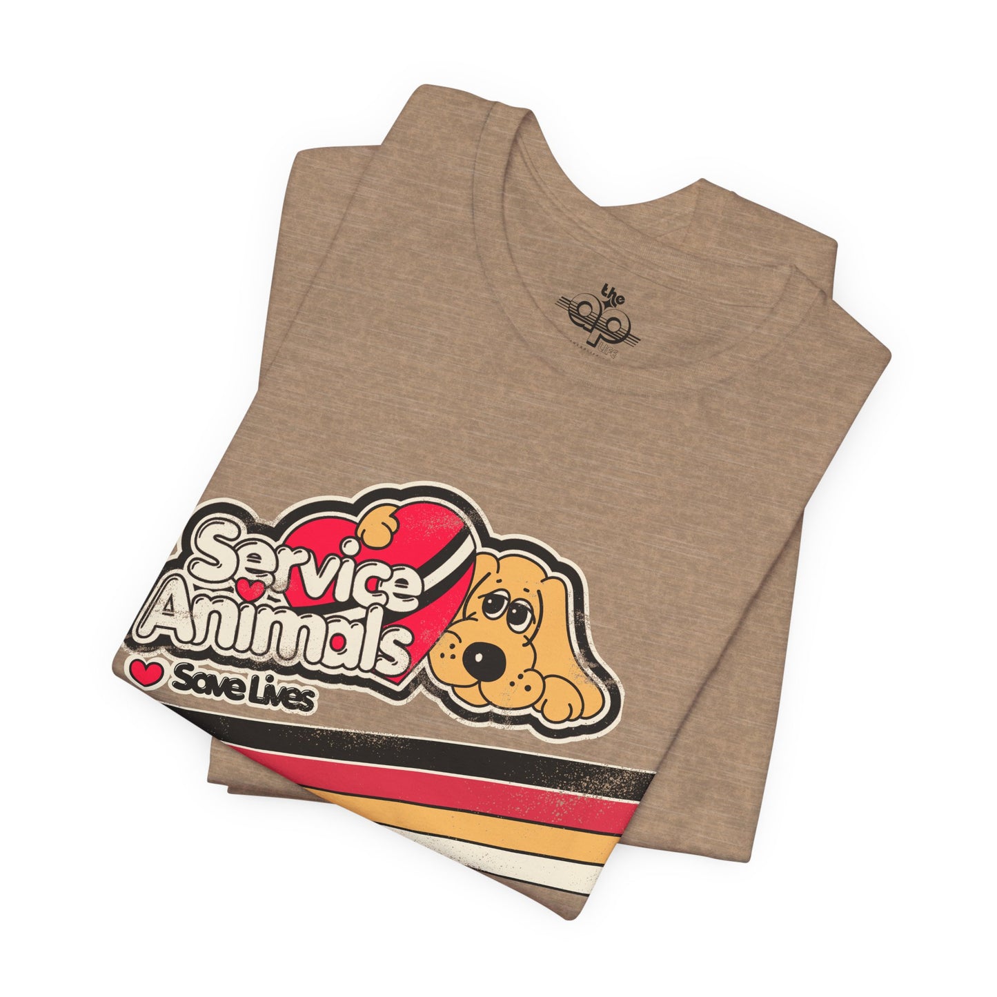 Service Animals Save Lives - Adult Unisex Jersey Short Sleeve Tee