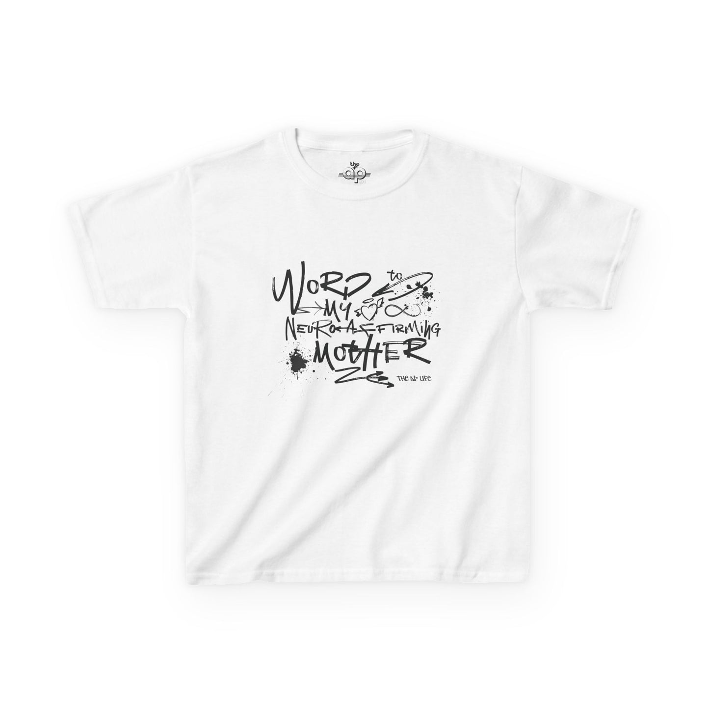 Word to My Neuro-Affirming Mother - Kids Oversized Heavy Cotton™ Tee