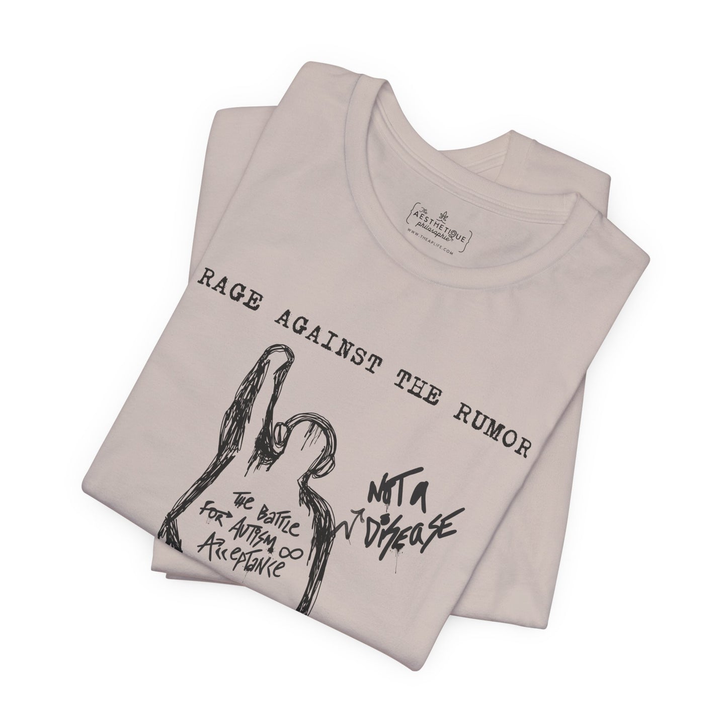 Rage Against the Rumor - The Battle for Autism Acceptance - Adult Unisex Tee