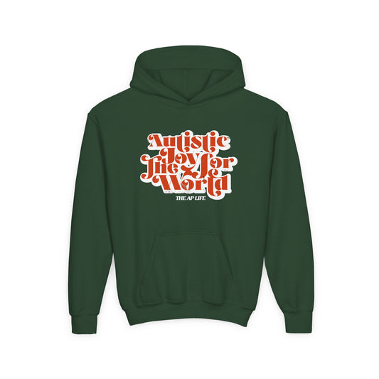 Autistic Joy for the World - Youth Heavy Blend Hooded Sweatshirt