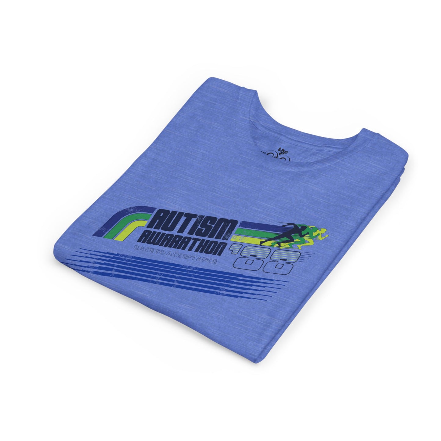 Autism Awarathon - Race to Acceptance - Youth Unisex Short Sleeve Tee