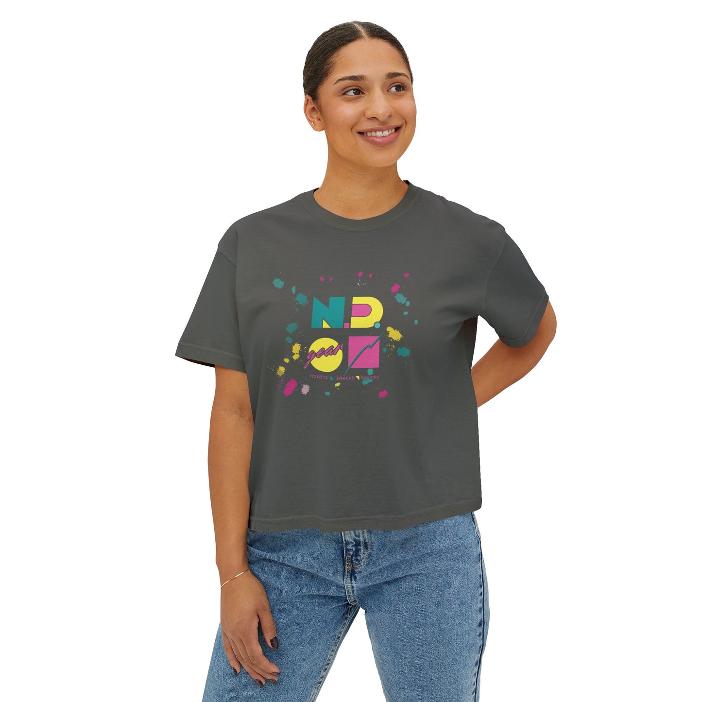 N.D. Gear - Fidgets, Snacks, Devices - Women's Boxy Tee