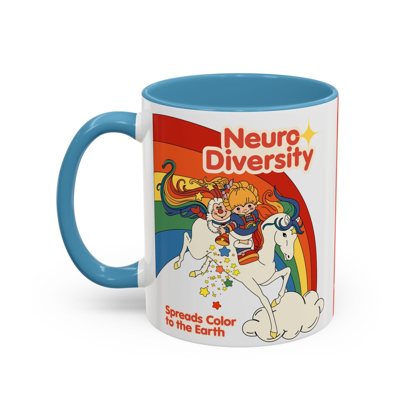 Neurodiversity Spreads Color to the Earth - Accent Coffee Mug (11, 15oz)