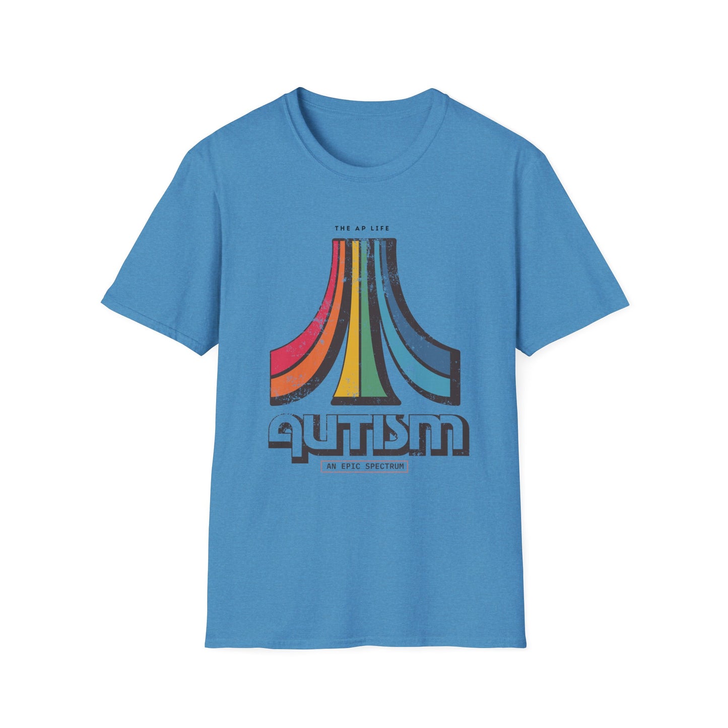 Autism - An Epic Spectrum - Retro Gaming Style Adult Unisex Softstyle T-Shirt