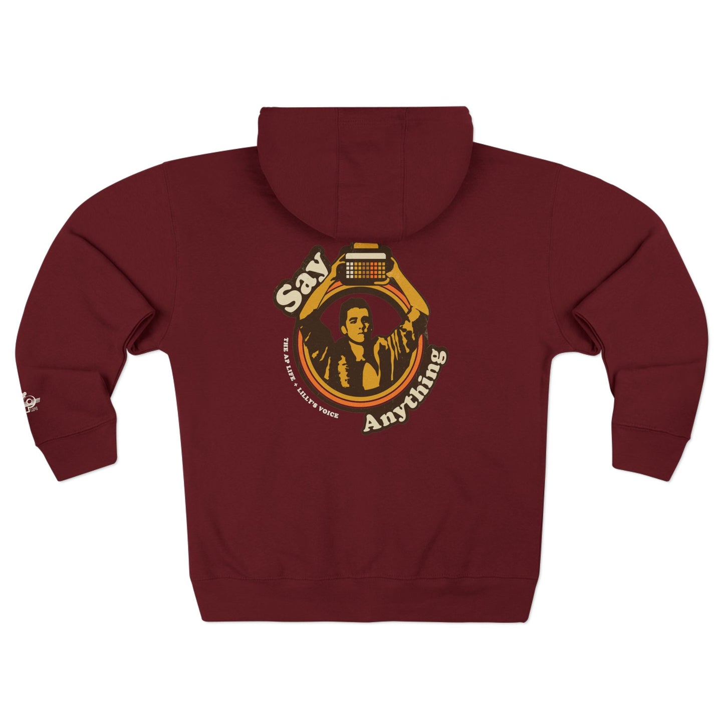 Say Anything - AAC- Lilly's Voice + The AP Life - Adult Unisex Zip Hoodie