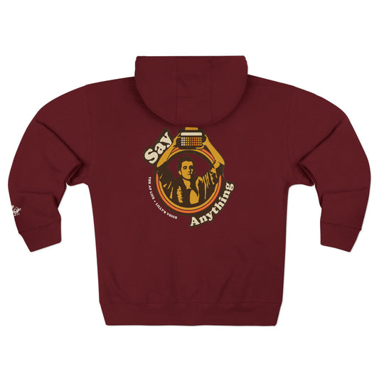 Say Anything - AAC- Lilly's Voice + The AP Life - Adult Unisex Zip Hoodie