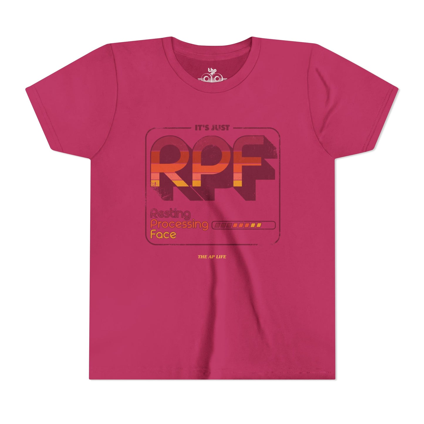 It's Just RPF - Resting Processing Face - Youth Unisex Short Sleeve Tee