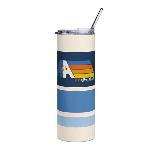 AA - Autism Advocate- Retro Vibe - Stainless Steel Tumbler, 20oz