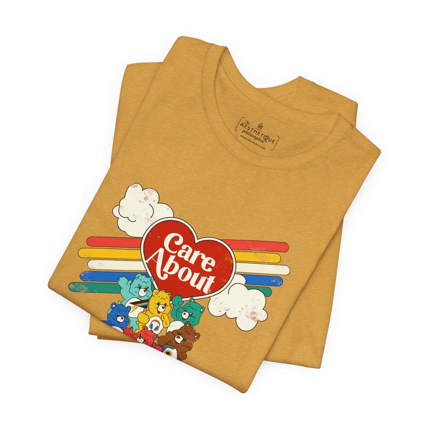 Care About Disability Rights - Retro 80s Vibe - Unisex Jersey Short Sleeve Tee