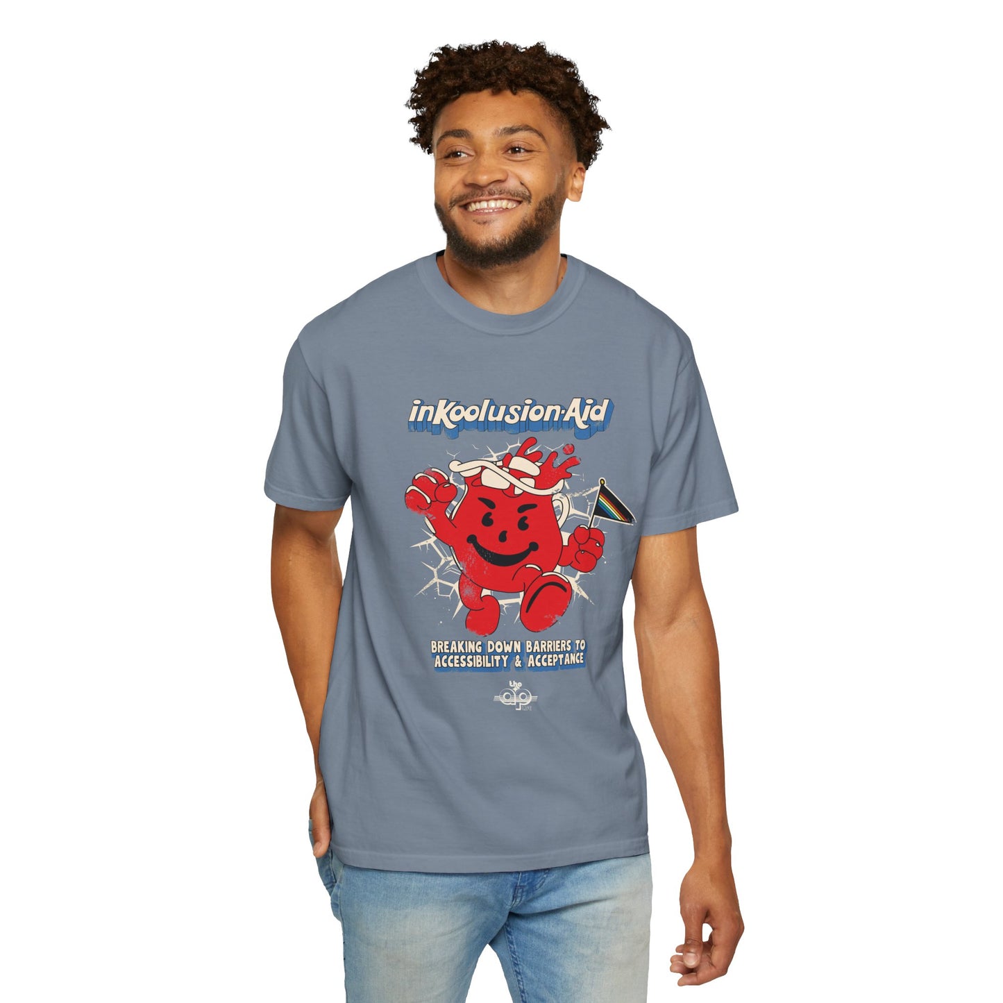 InKoolusion Aid - Breaking Down Barriers to Accessibility & Acceptance - Unisex Garment-Dyed T-shirt