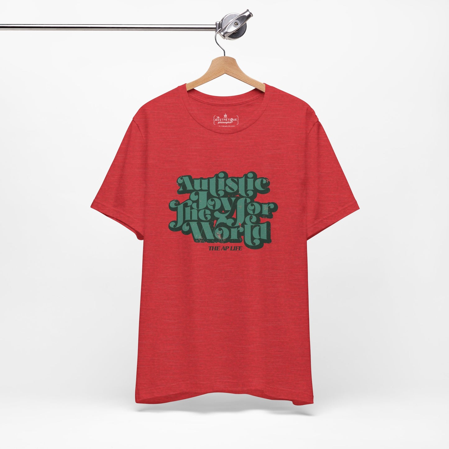 Autistic Joy for the World - Seasonal Style - Unisex Jersey Short Sleeve Tee