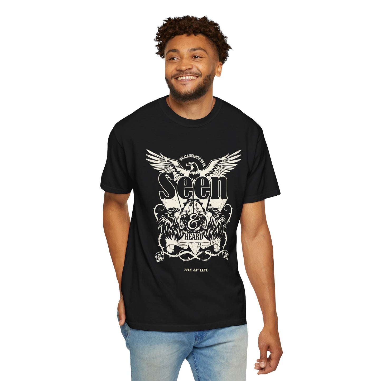We All Deserve to be Seen & Heard - Adult Unisex Garment-Dyed T-shirt