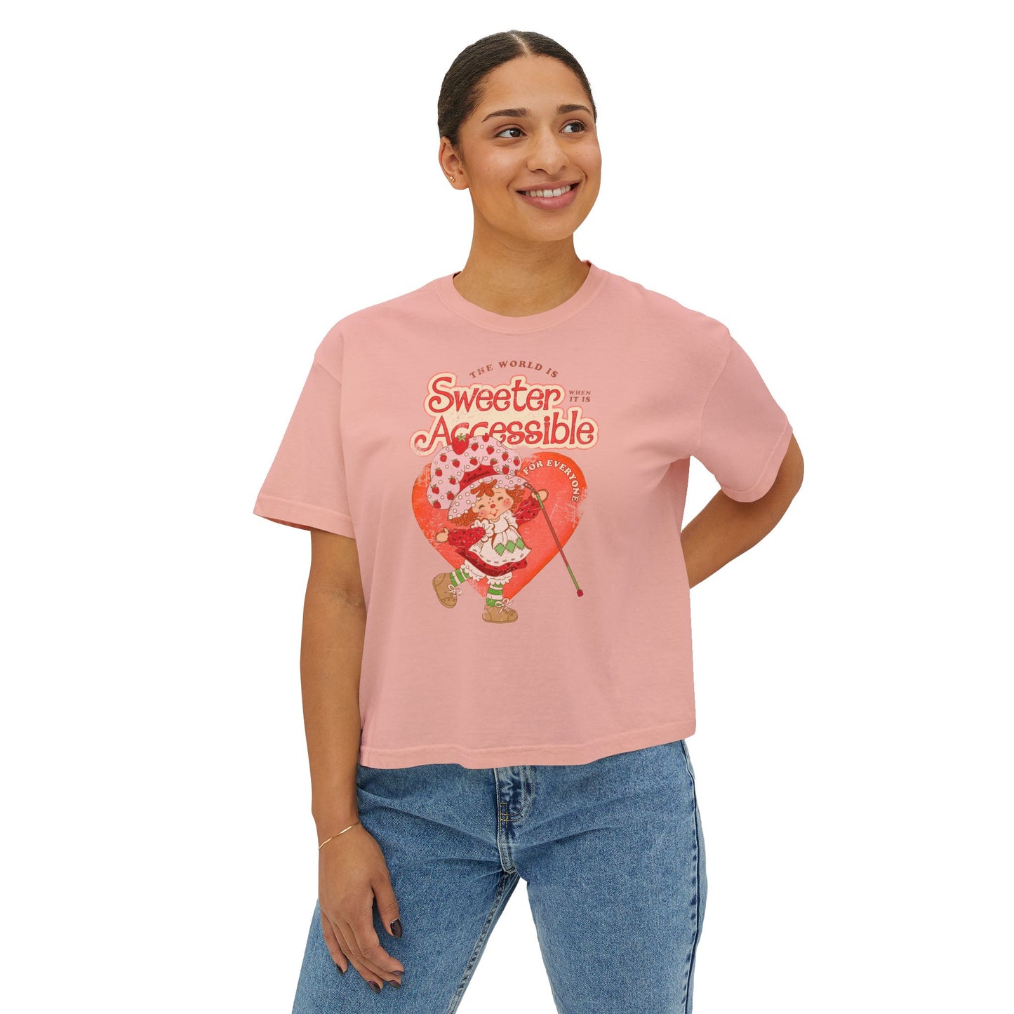 The World is Sweeter When it is Accessible for Everyone - Women's Boxy Tee