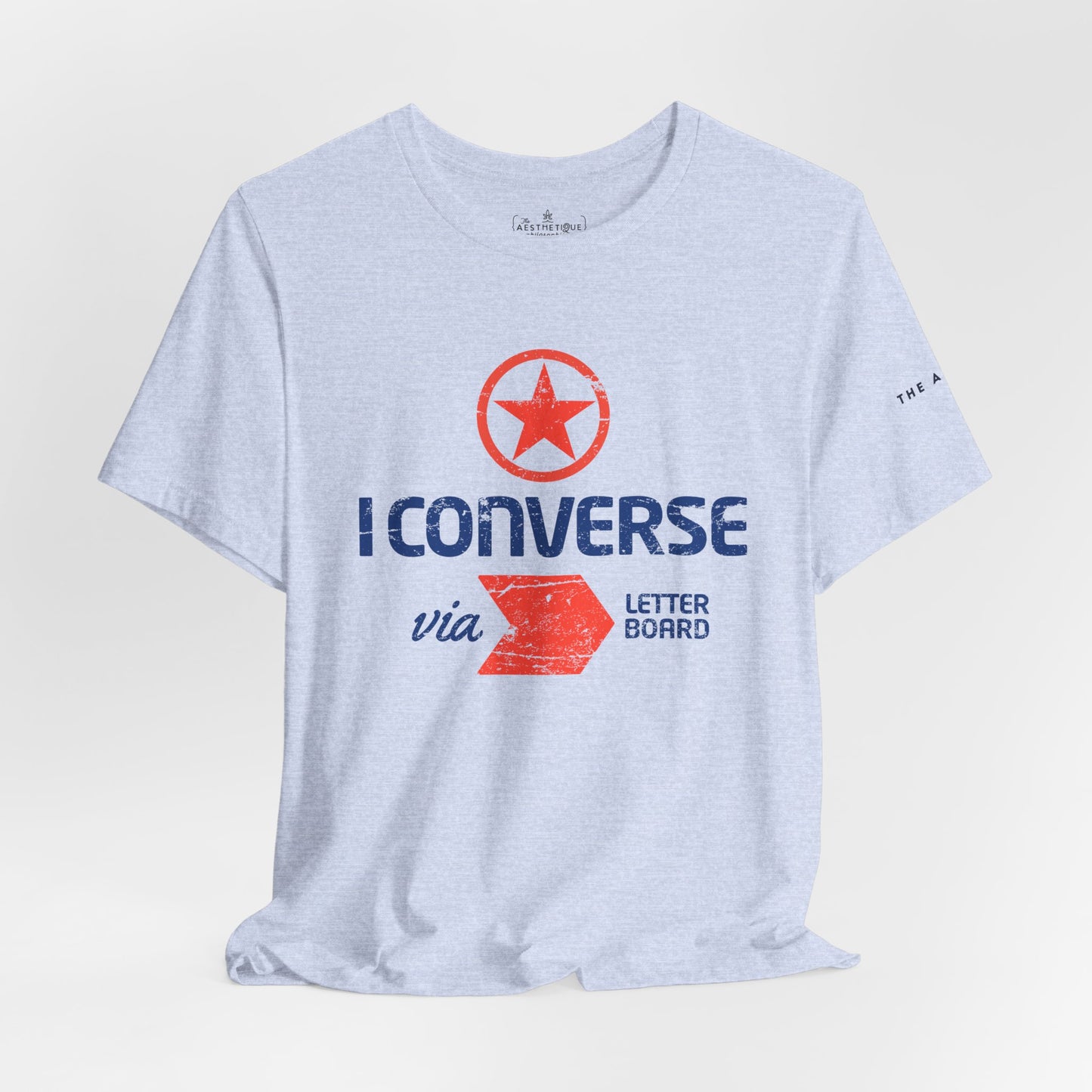 I Converse Via Letterboard - Unisex Jersey Short Sleeve Tee