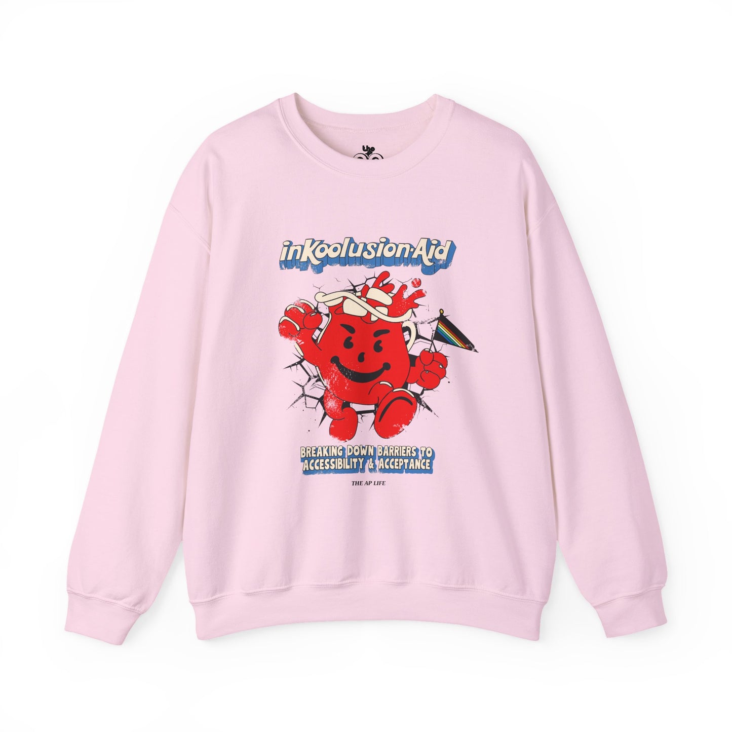 InKoolusion Aid - Breaking Down Barriers to Accessibility & Acceptance - Adult Unisex Heavy Blend™ Crewneck Sweatshirt