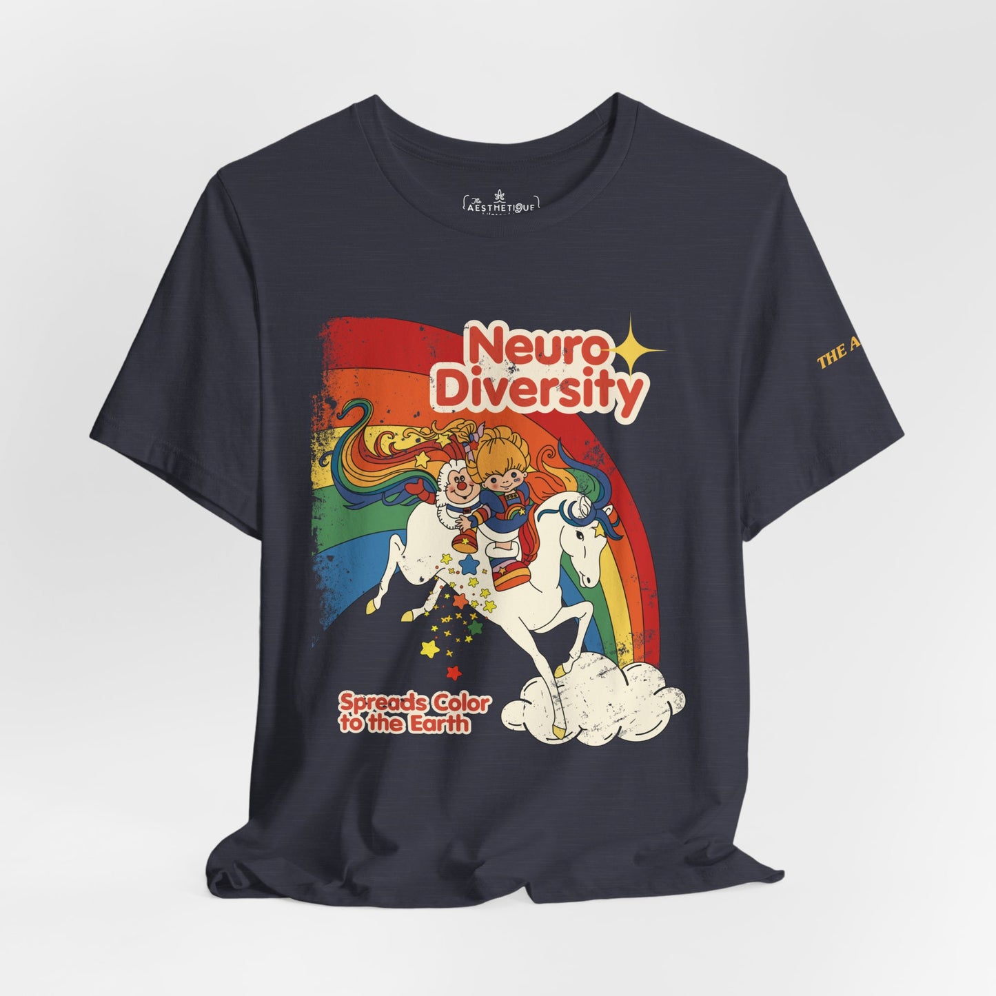 Neurodiversity Spreads Color to the Earth - Adult Unisex Jersey Short Sleeve Tee